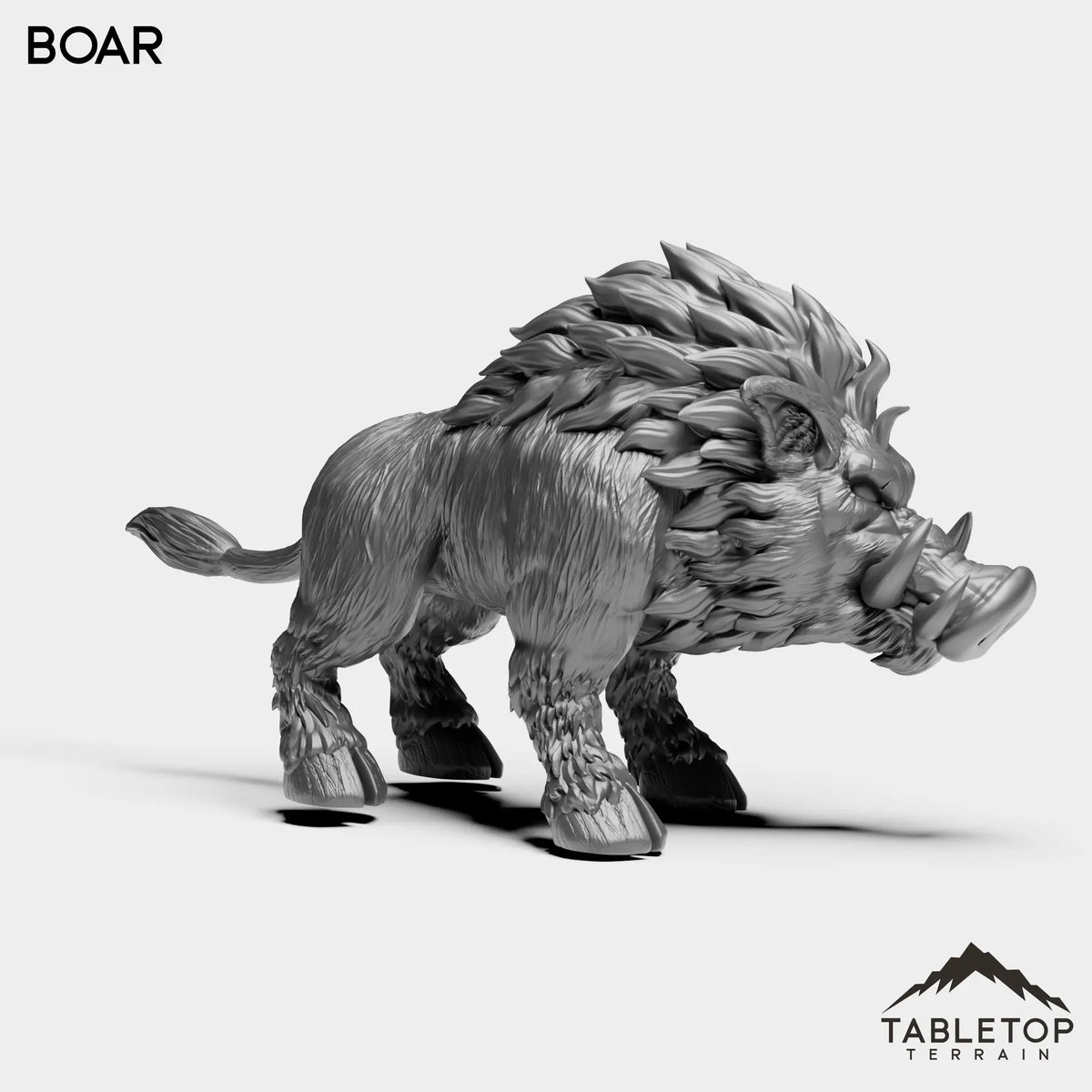 Tabletop Terrain Miniature Boars