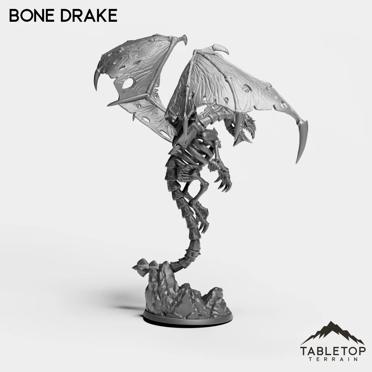Tabletop Terrain Miniature Bone Drake