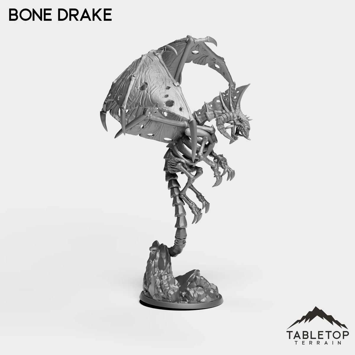 Tabletop Terrain Miniature Bone Drake