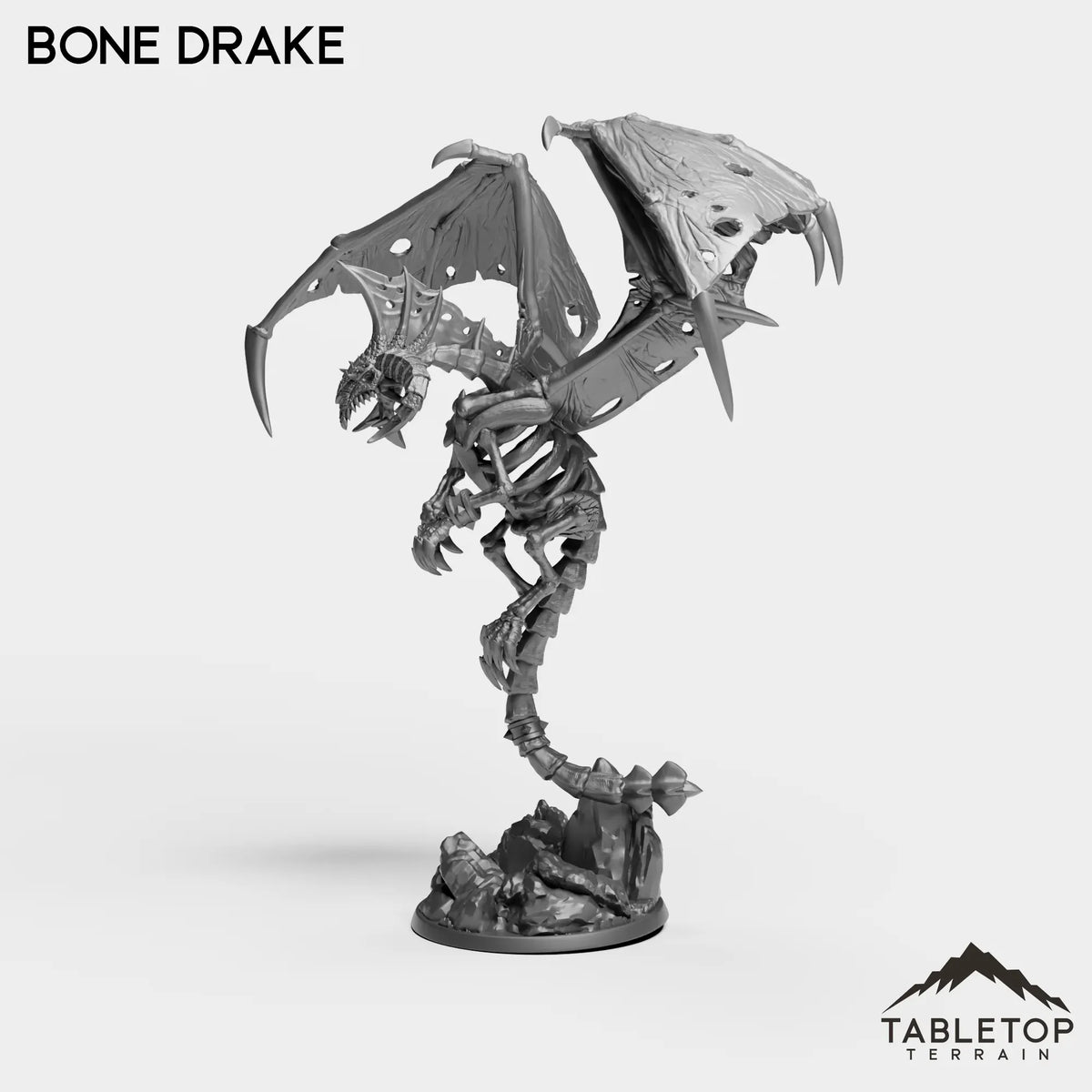 Tabletop Terrain Miniature Bone Drake