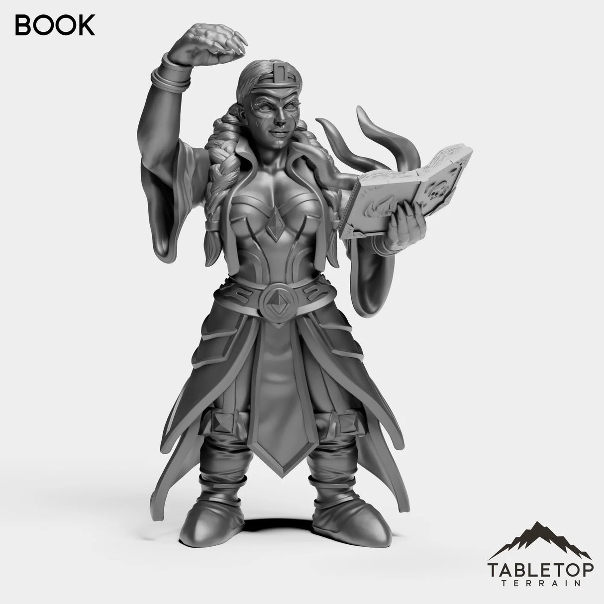Tabletop Terrain Miniature Book Dwarf Shadow Priestess