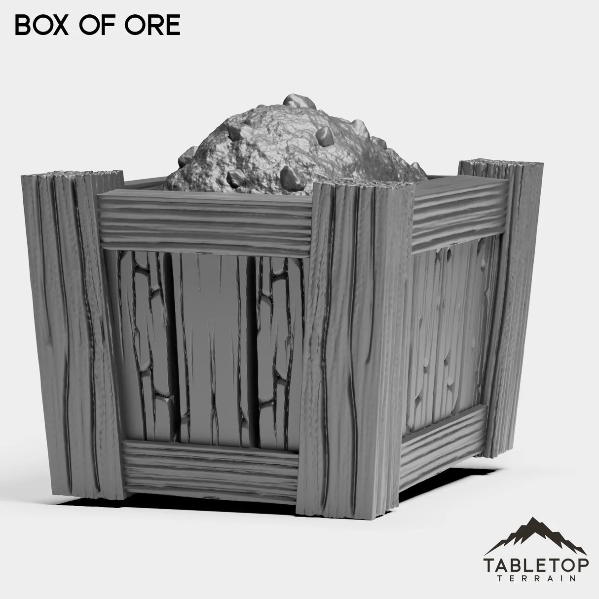 Tabletop Terrain Miniature Box of Ore Mine Accessories