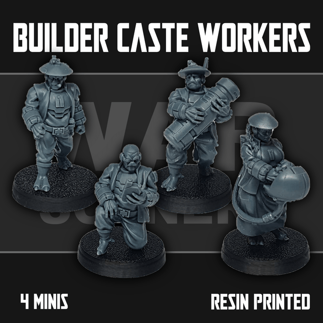 Tabletop Terrain Miniature Builder Caste Workers