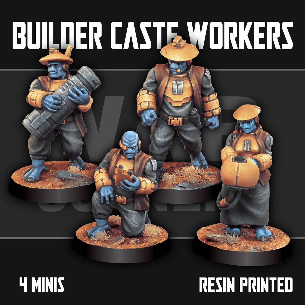 Tabletop Terrain Miniature Builder Caste Workers