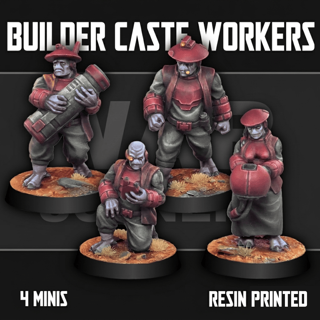 Tabletop Terrain Miniature Builder Caste Workers