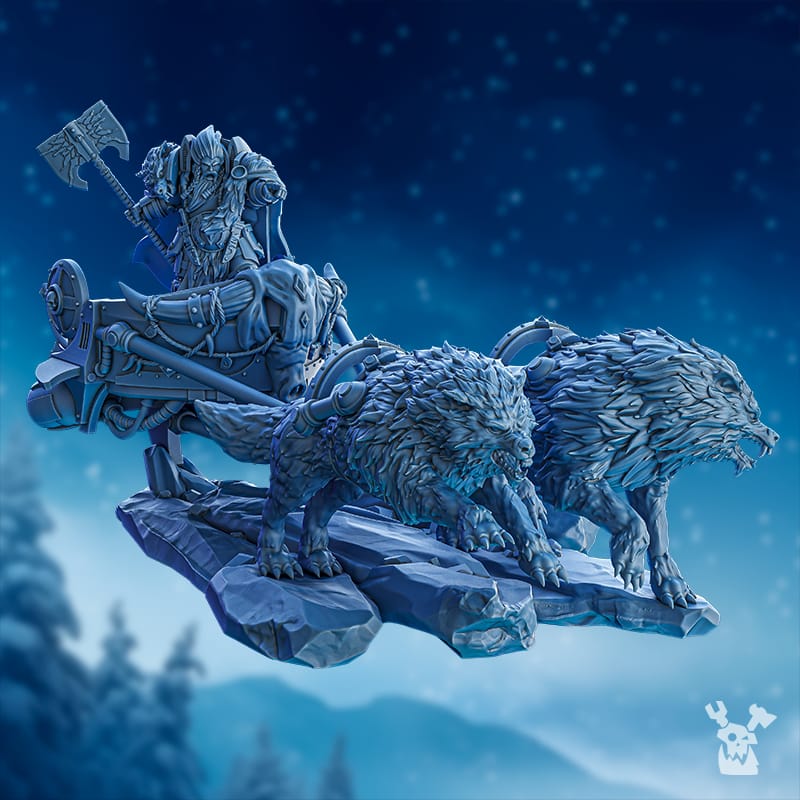 Tabletop Terrain Miniature Cand'Marr on Thunder Chariot