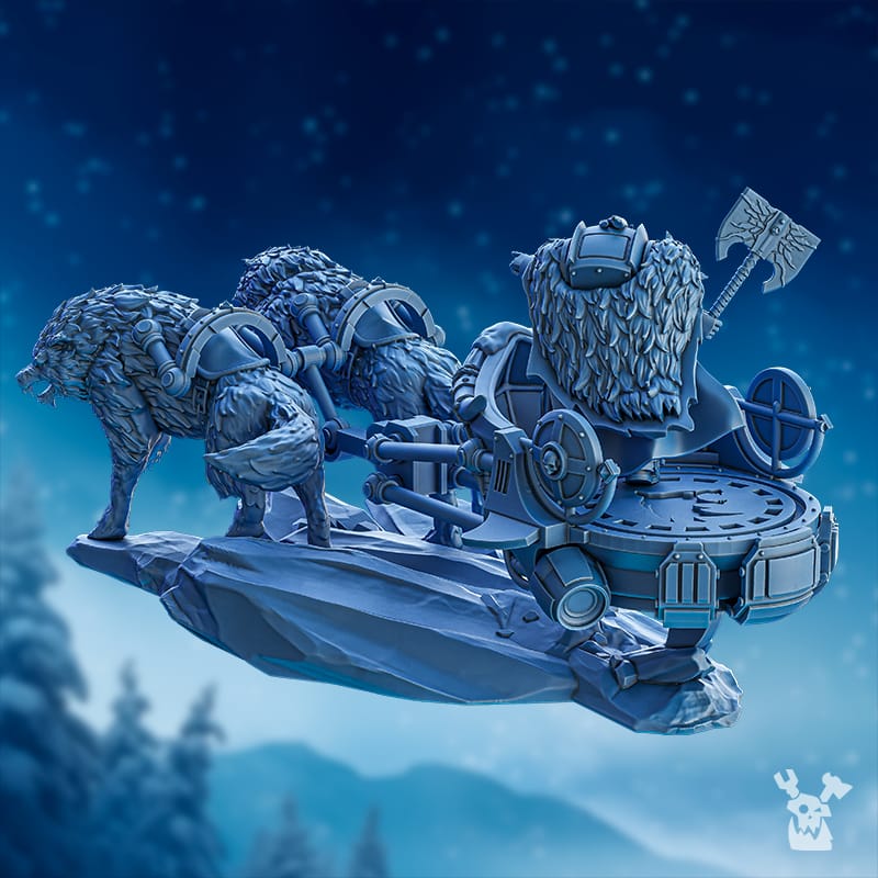 Tabletop Terrain Miniature Cand'Marr on Thunder Chariot