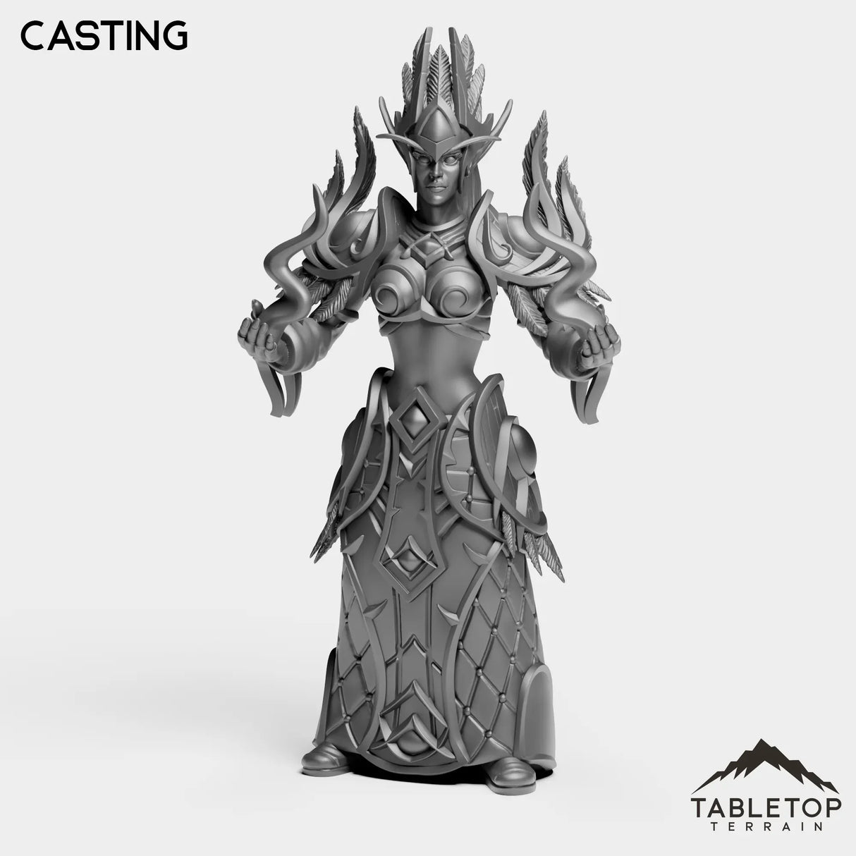 Tabletop Terrain Miniature Casting Darkness Mage Female