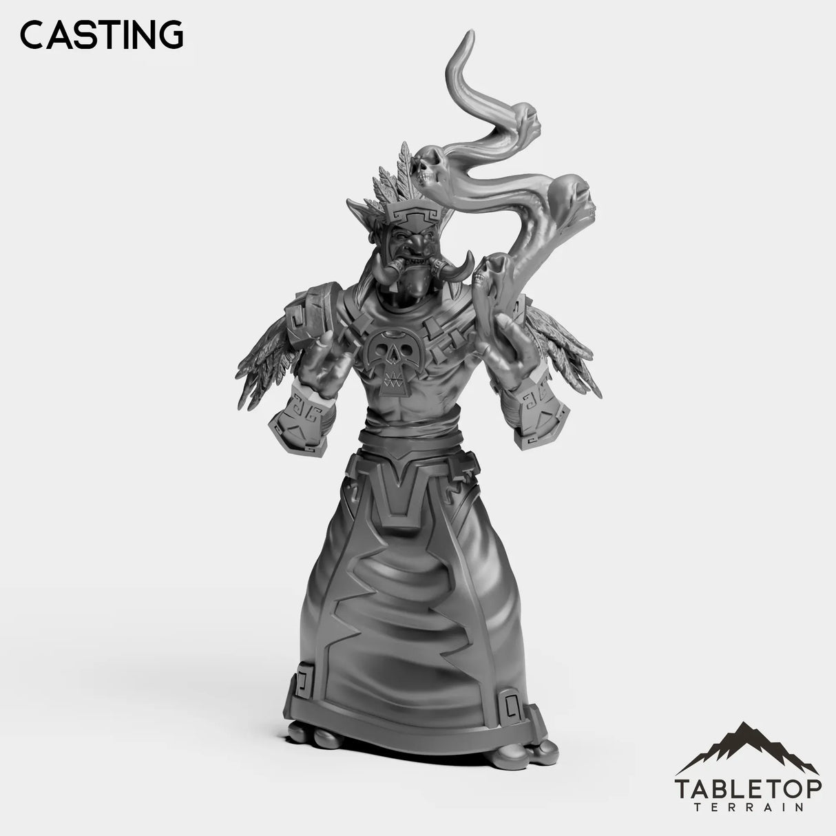 Tabletop Terrain Miniature Casting Troll Tribe Priest