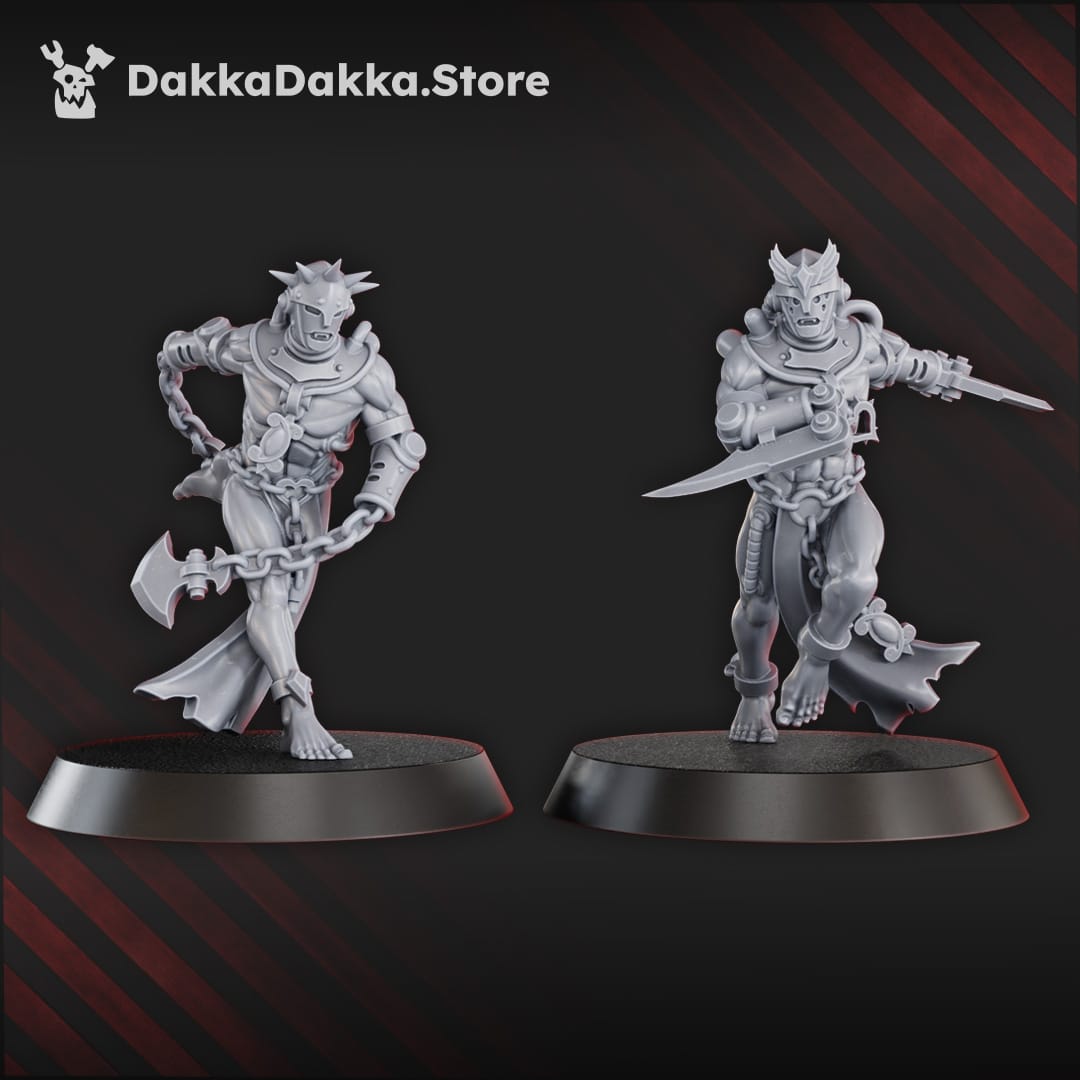 Tabletop Terrain Miniature Chained Bloodbearers Squad (x5)