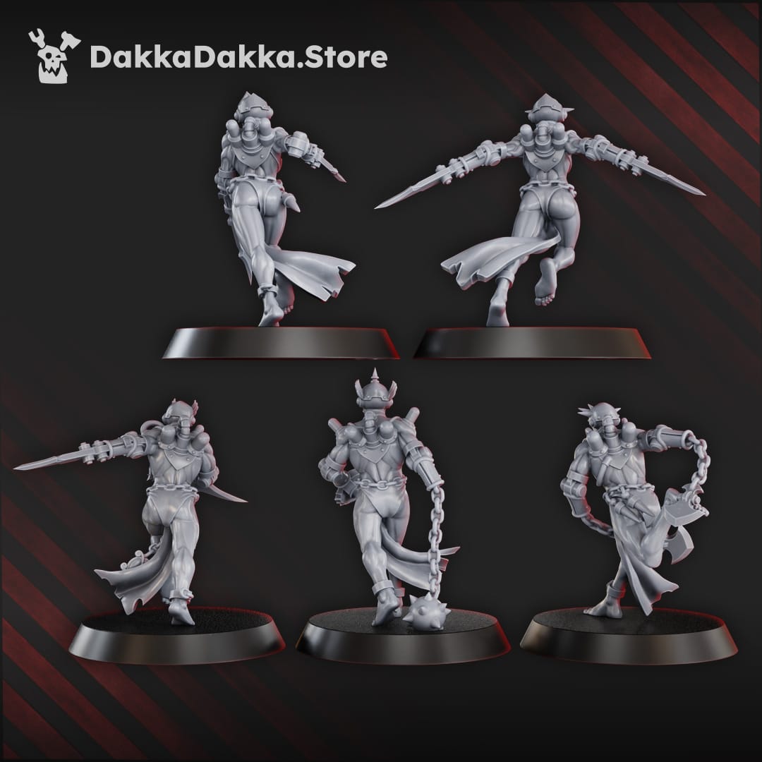 Tabletop Terrain Miniature Chained Bloodbearers Squad (x5)