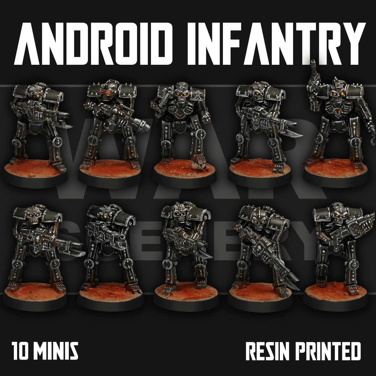 Tabletop Terrain Miniature Chaos Android Infantry