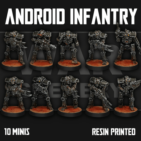 Tabletop Terrain Miniature Chaos Android Infantry