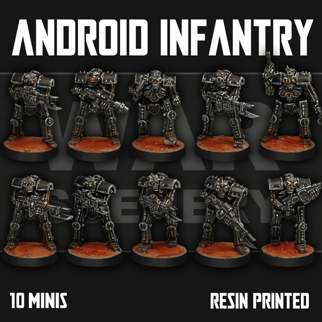 Tabletop Terrain Miniature Chaos Android Infantry