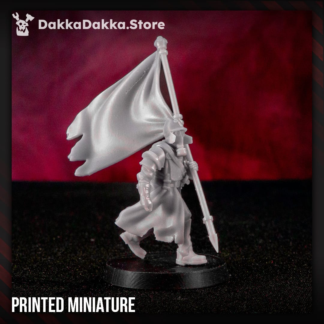 Tabletop Terrain Miniature Choragiew Bearer