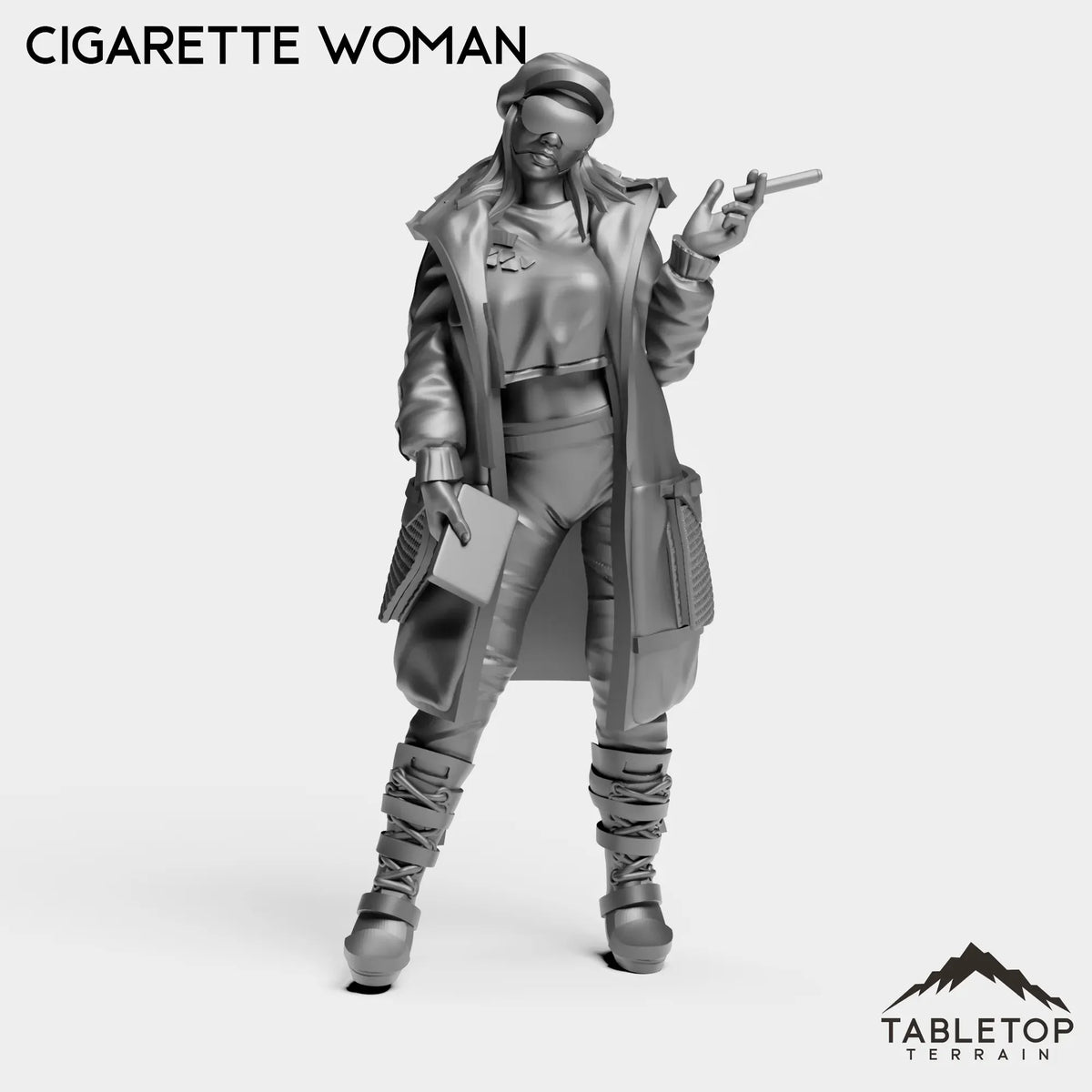 Tabletop Terrain Miniature Cigarette Woman - Onlookers