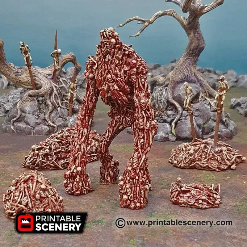 Tabletop Terrain Miniature Corpse Giant - Fantasy Mini