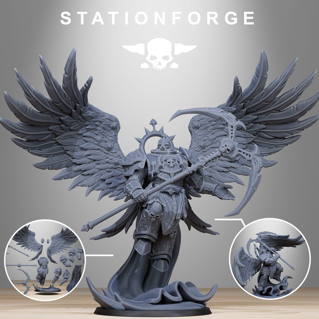 Tabletop Terrain Miniature Corrupted Archon Angel