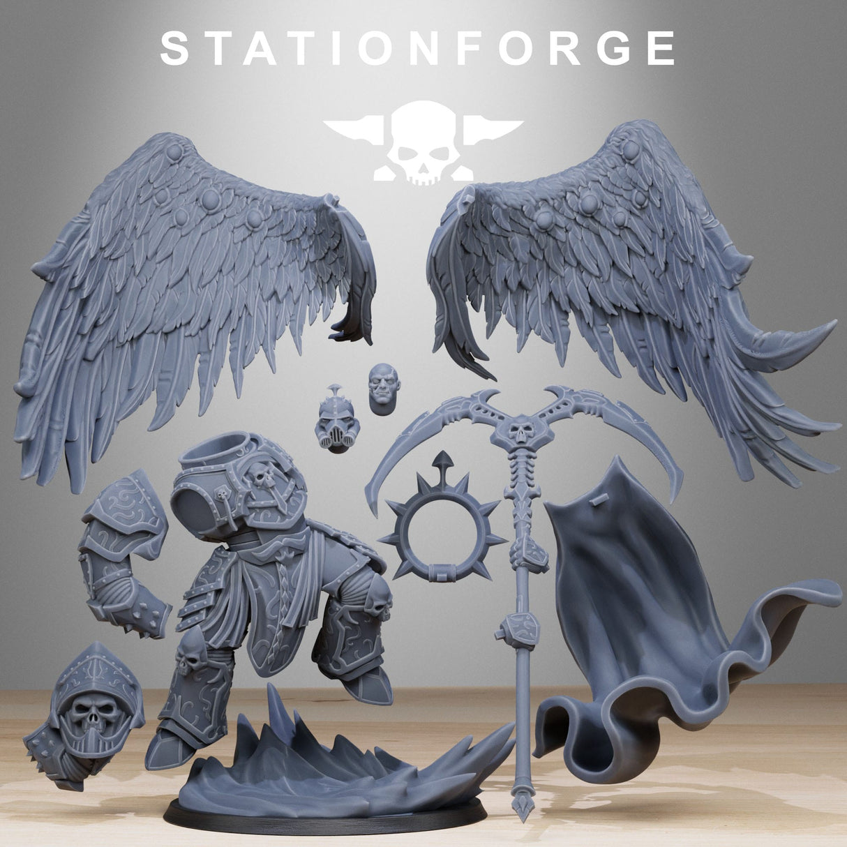 Tabletop Terrain Miniature Corrupted Archon Angel