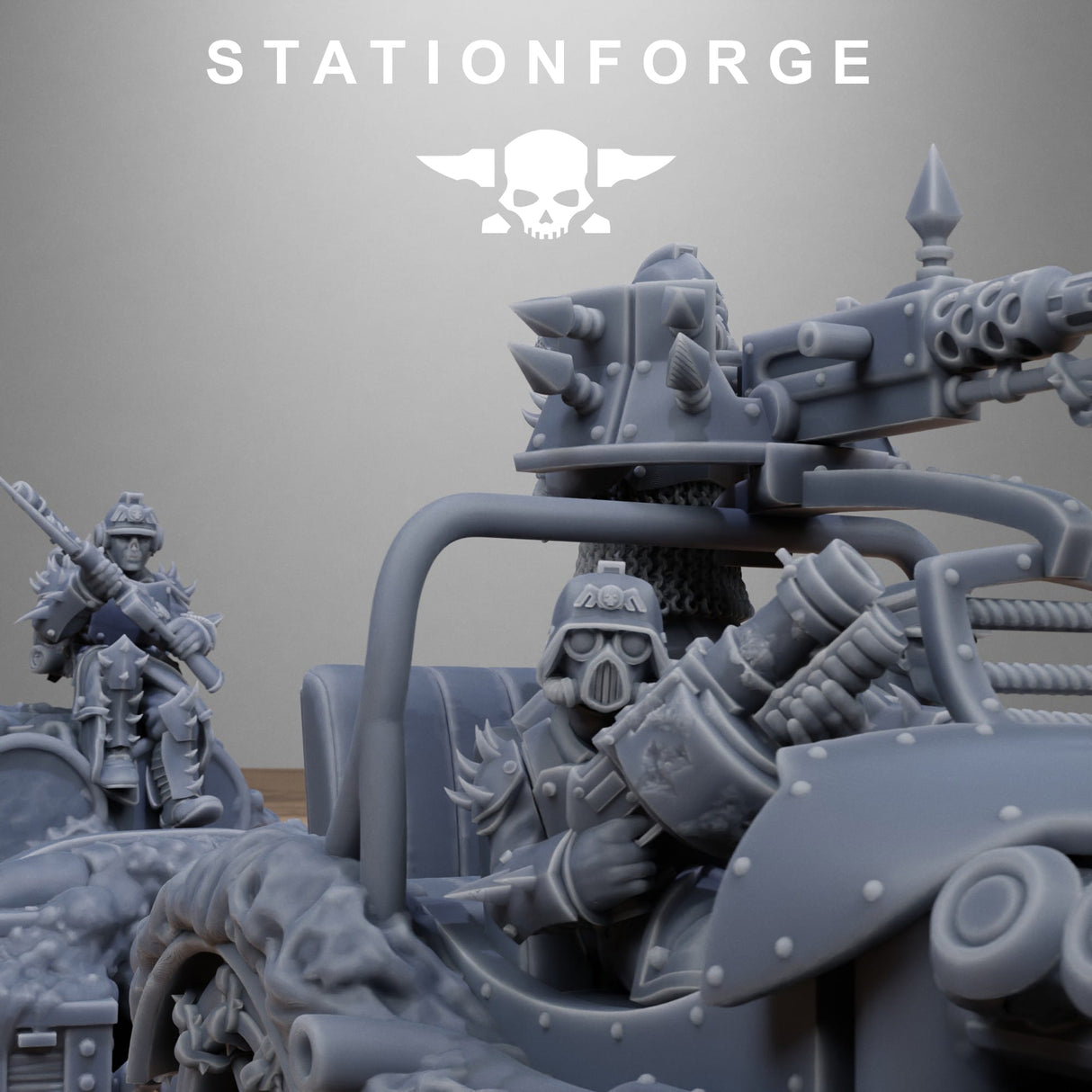 Tabletop Terrain Miniature Corrupted Bloody Convoy