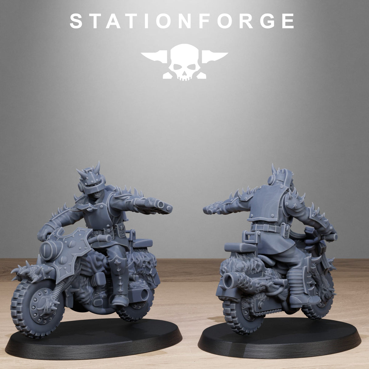 Tabletop Terrain Miniature Corrupted Guard Bikers