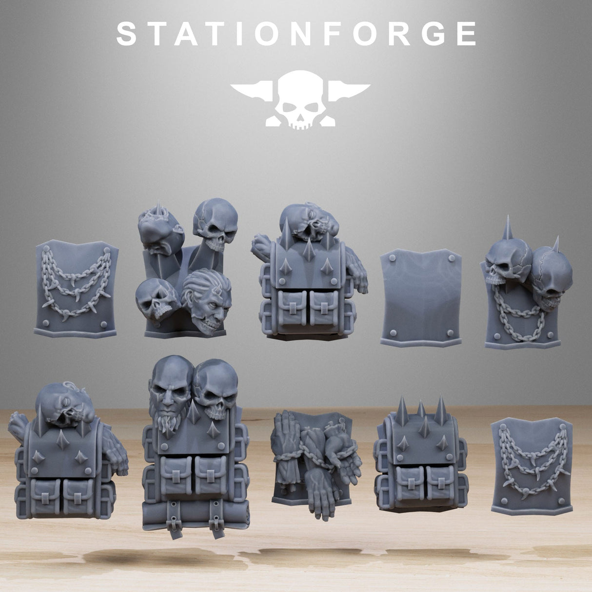 Tabletop Terrain Miniature Corrupted Guard Builder Kit