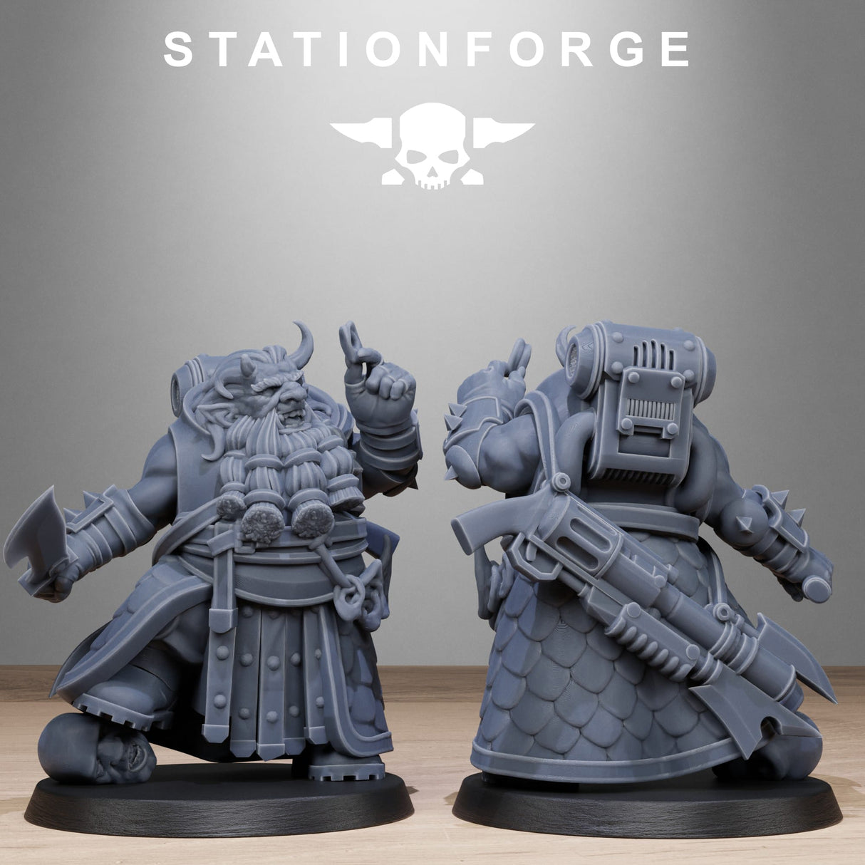 Tabletop Terrain Miniature Corrupted Guard Dwarves