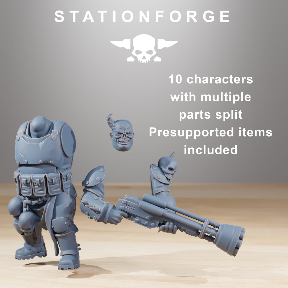 Tabletop Terrain Miniature Corrupted Guard Nomads