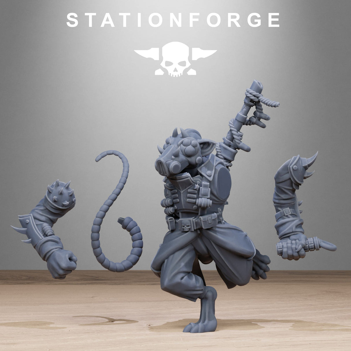Tabletop Terrain Miniature Corrupted Guard Raticus