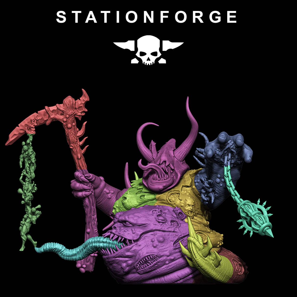 Tabletop Terrain Miniature Corrupted Guard Sporeus
