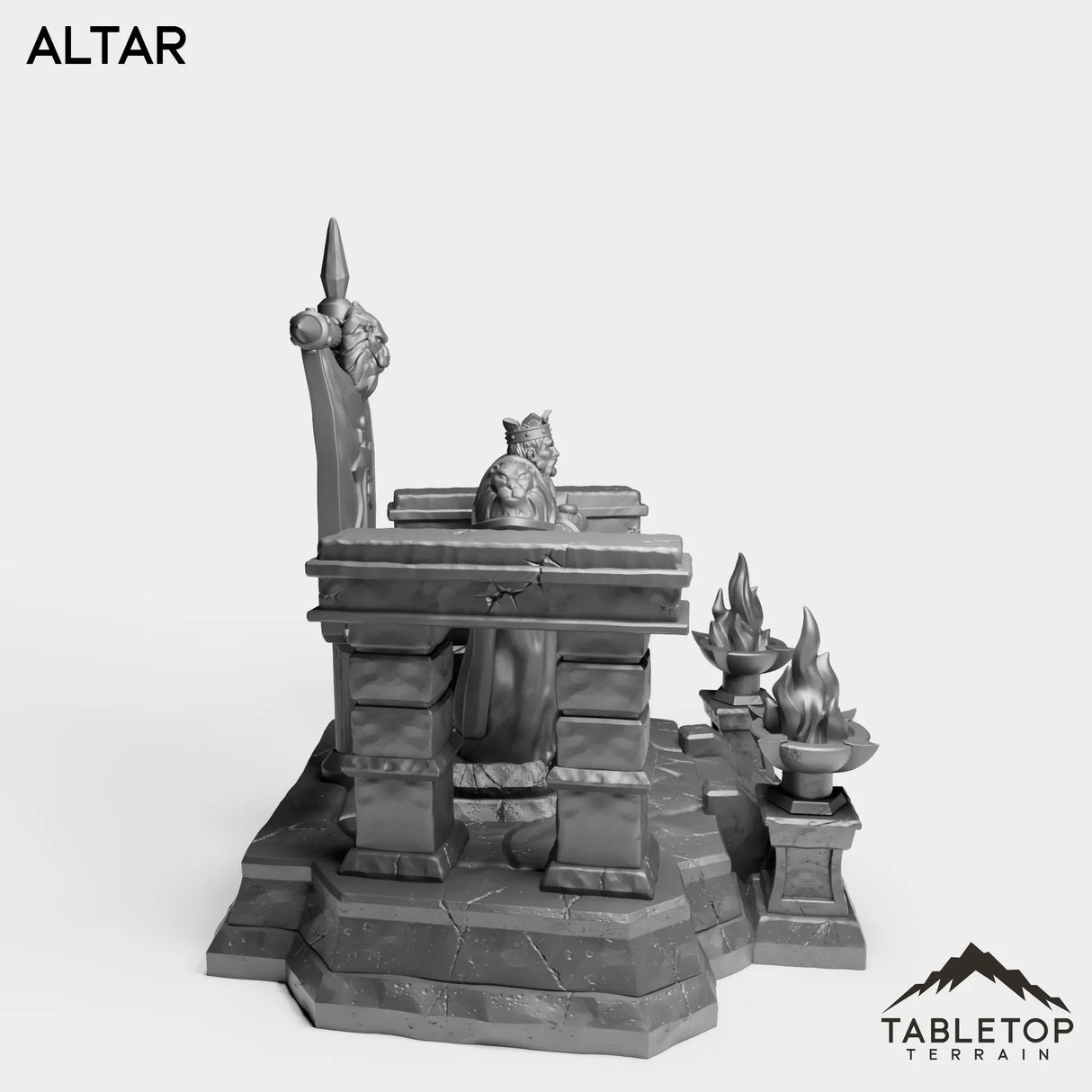 Tabletop Terrain Miniature Culled Knights Altar