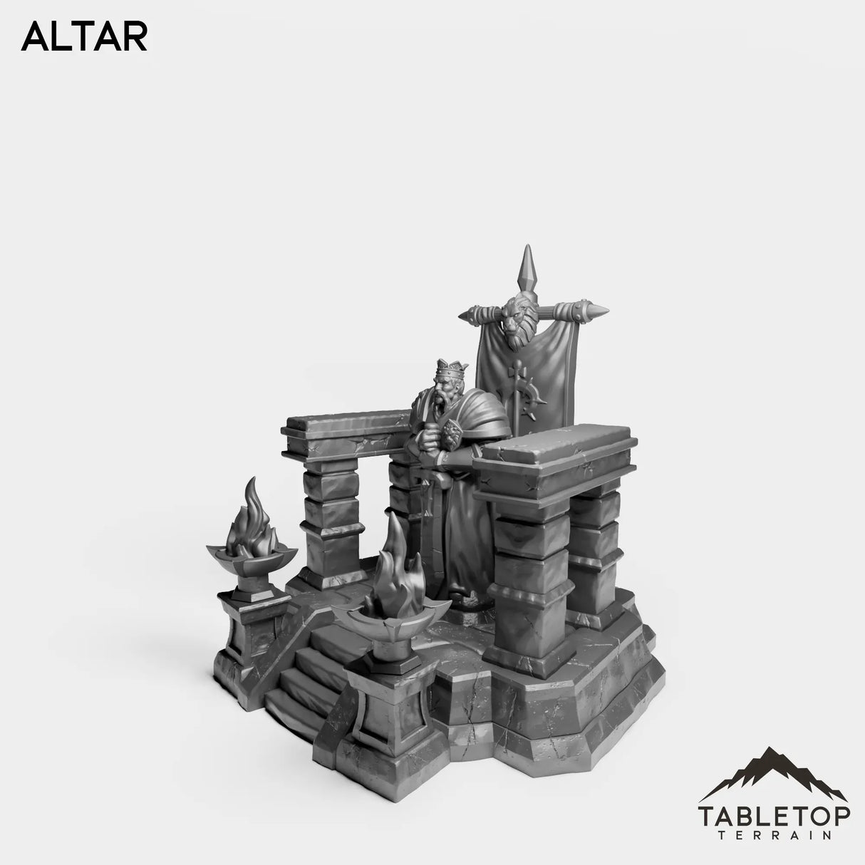 Tabletop Terrain Miniature Culled Knights Altar