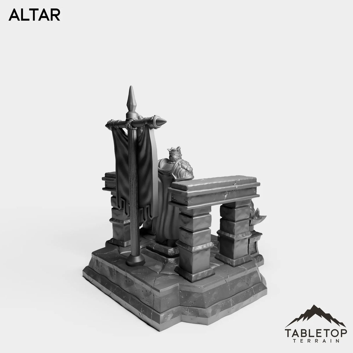Tabletop Terrain Miniature Culled Knights Altar