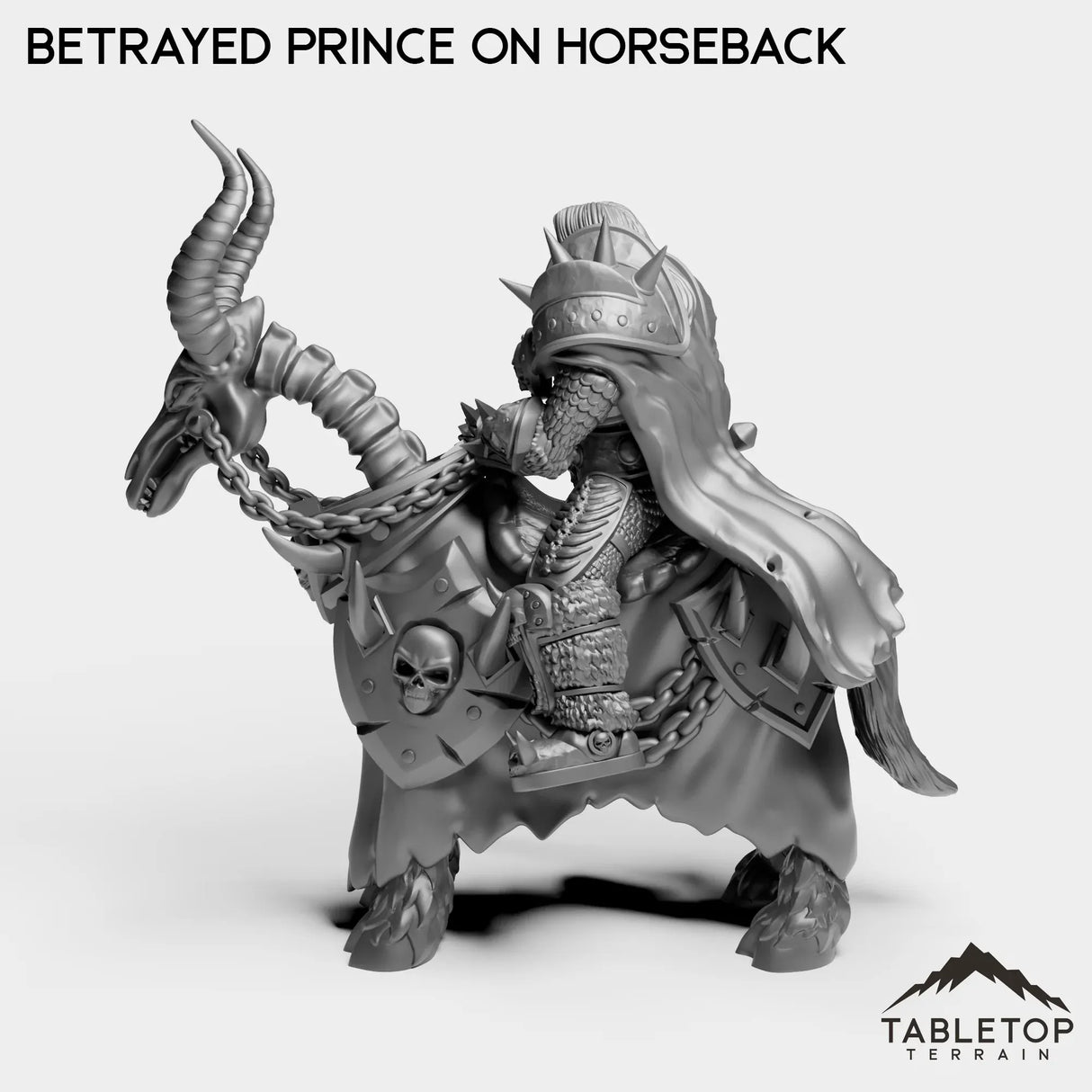 Tabletop Terrain Miniature Culled Knights Betrayed Prince on Horseback