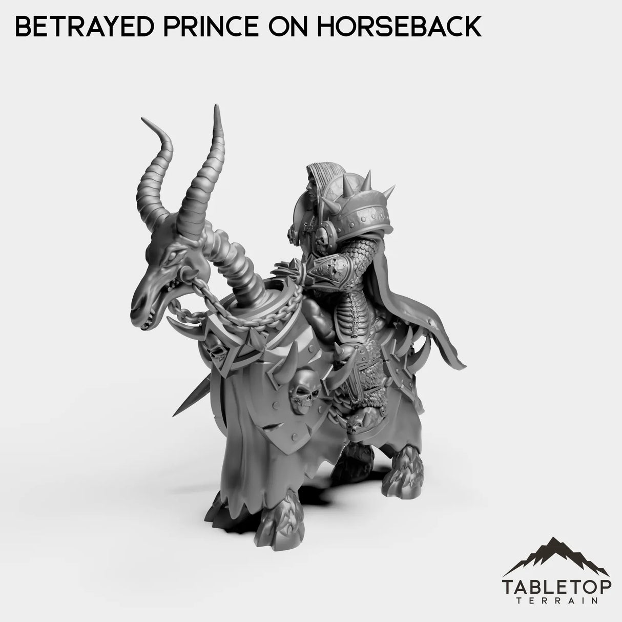 Tabletop Terrain Miniature Culled Knights Betrayed Prince on Horseback