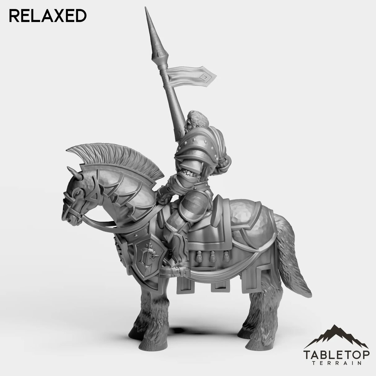 Tabletop Terrain Miniature Culled Knights on Horse