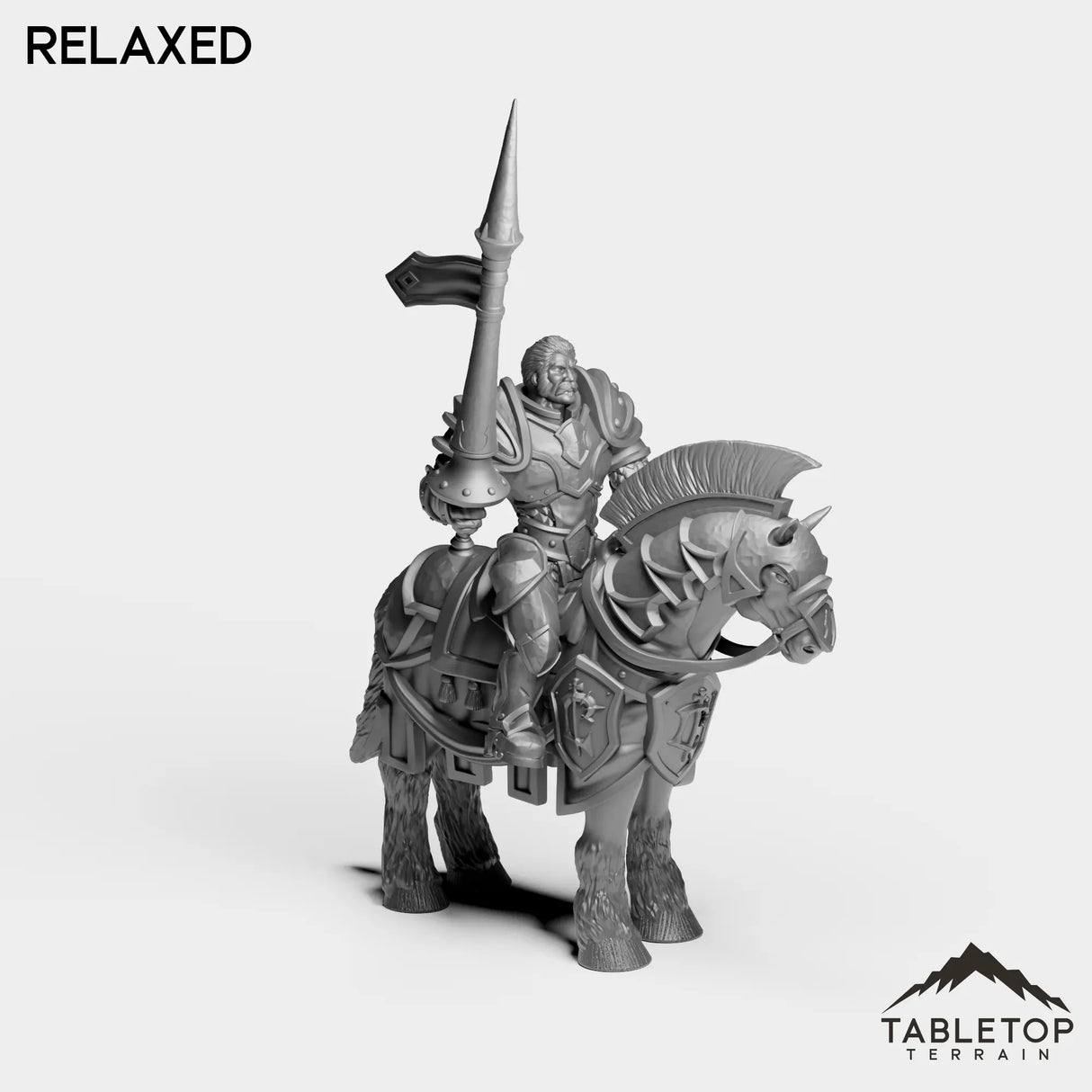 Tabletop Terrain Miniature Culled Knights on Horse