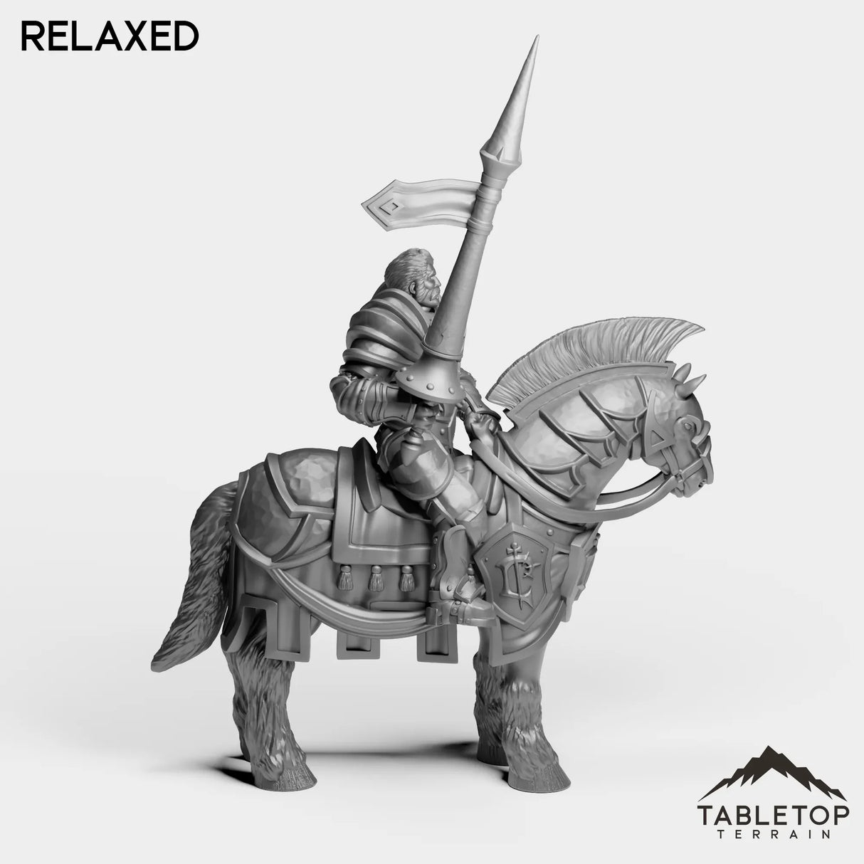 Tabletop Terrain Miniature Culled Knights on Horse