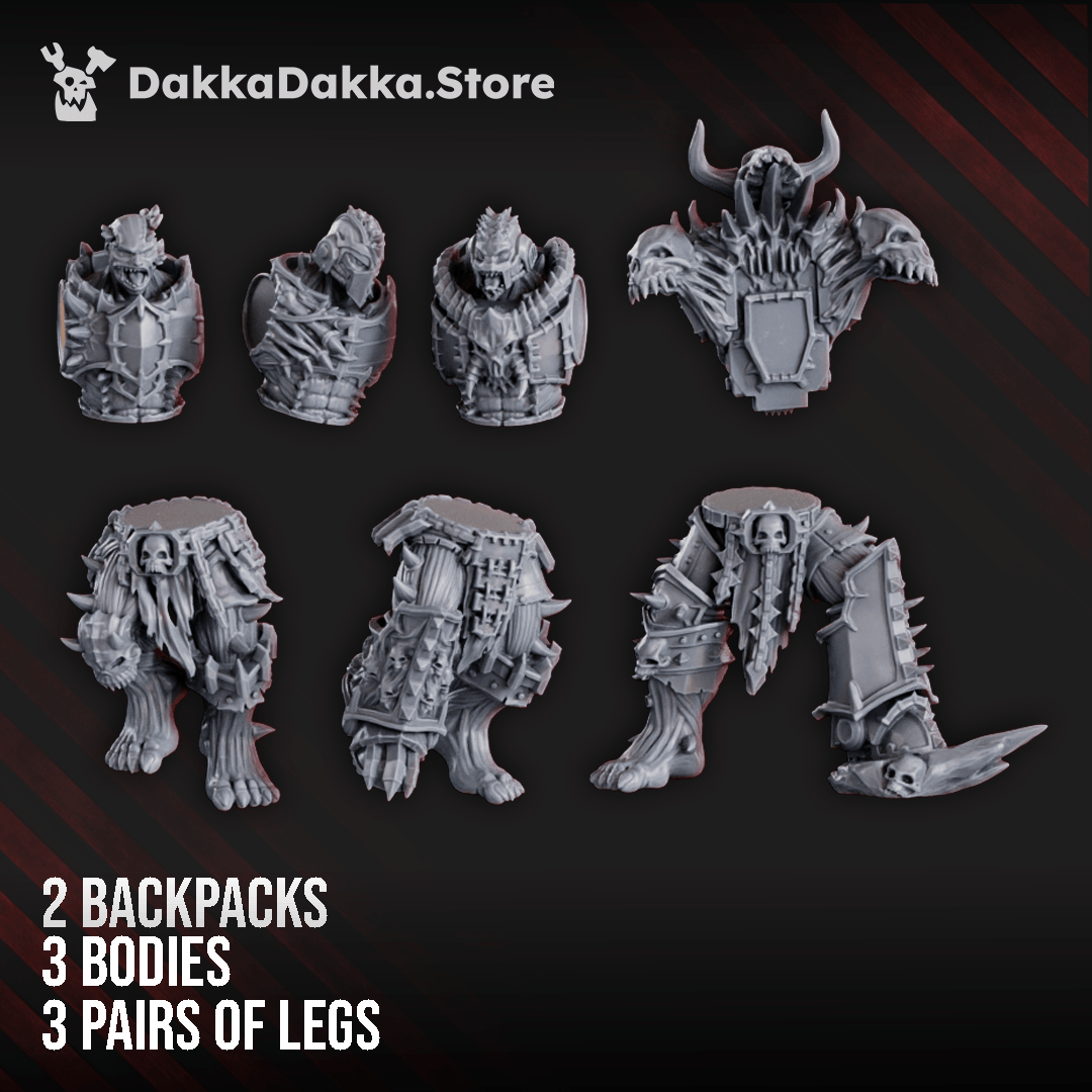 Tabletop Terrain Miniature Cursed Bone Shredders Squad (build kit)