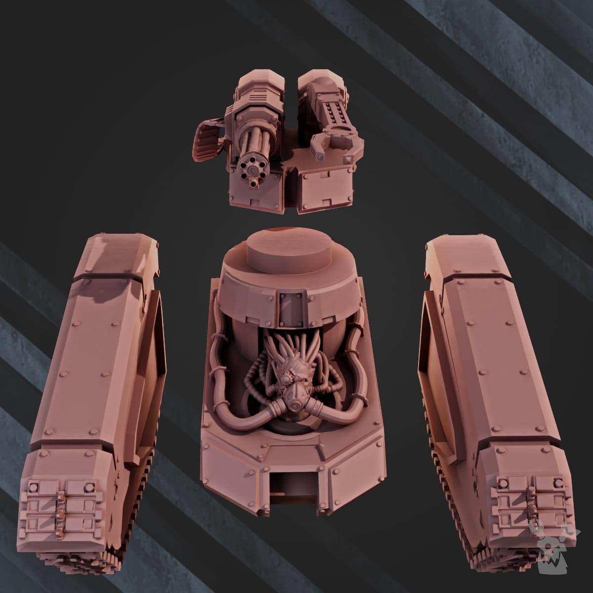 Tabletop Terrain Miniature Cyber Turret