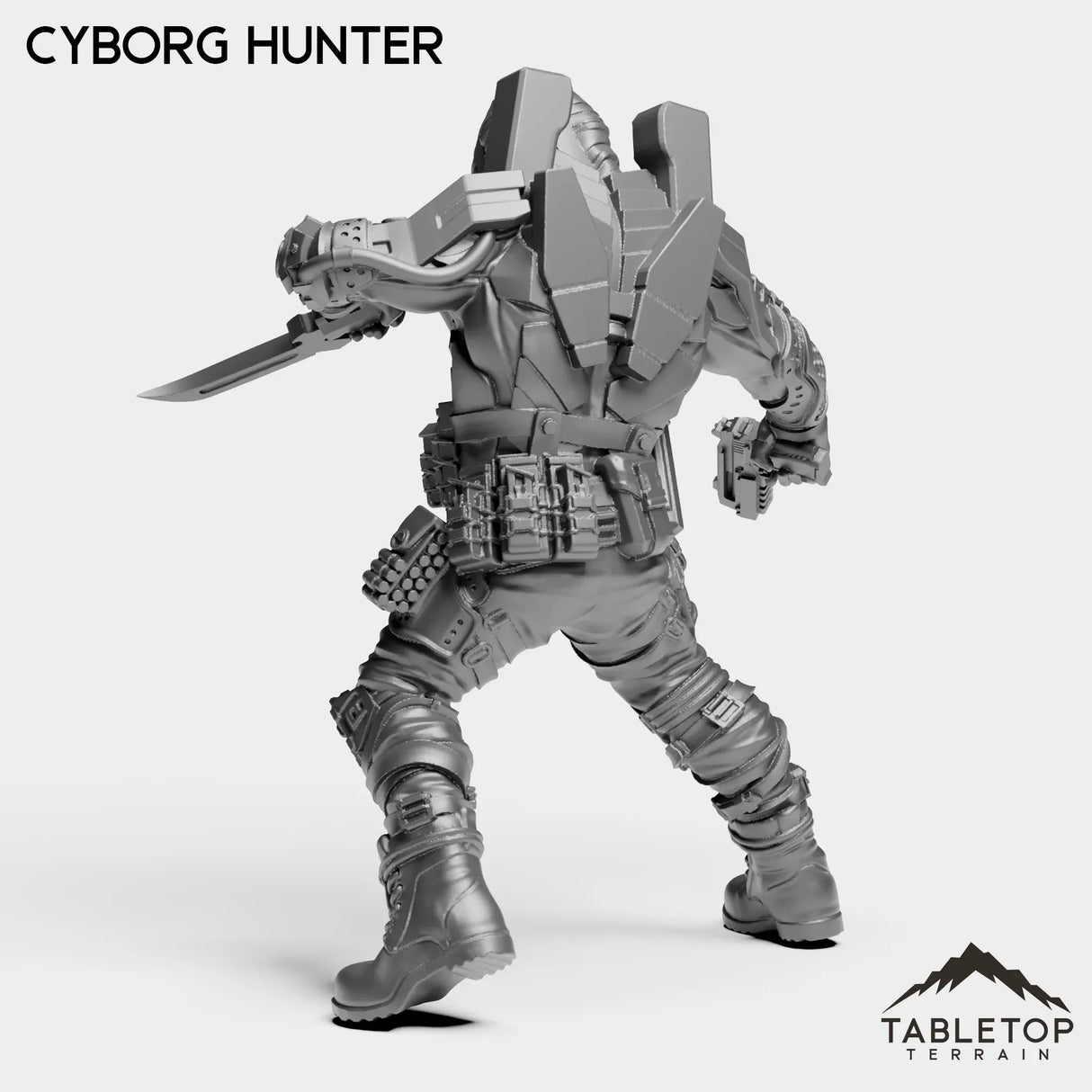 Tabletop Terrain Miniature Cyborg Hunter - Micromachines Corp