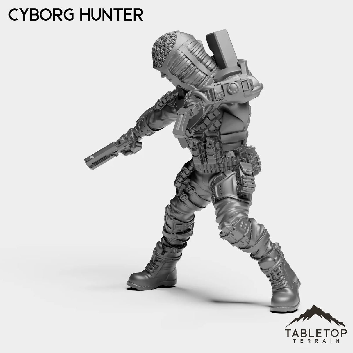 Tabletop Terrain Miniature Cyborg Hunter - Micromachines Corp