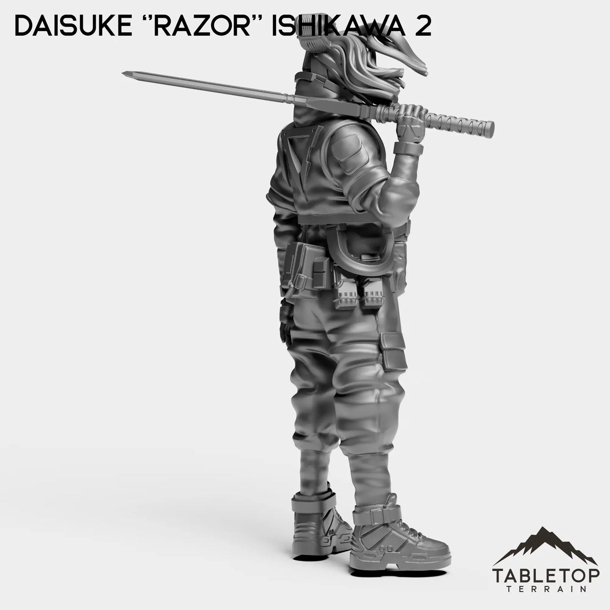 Tabletop Terrain Miniature Daisuke ''Razor'' Ishikawa