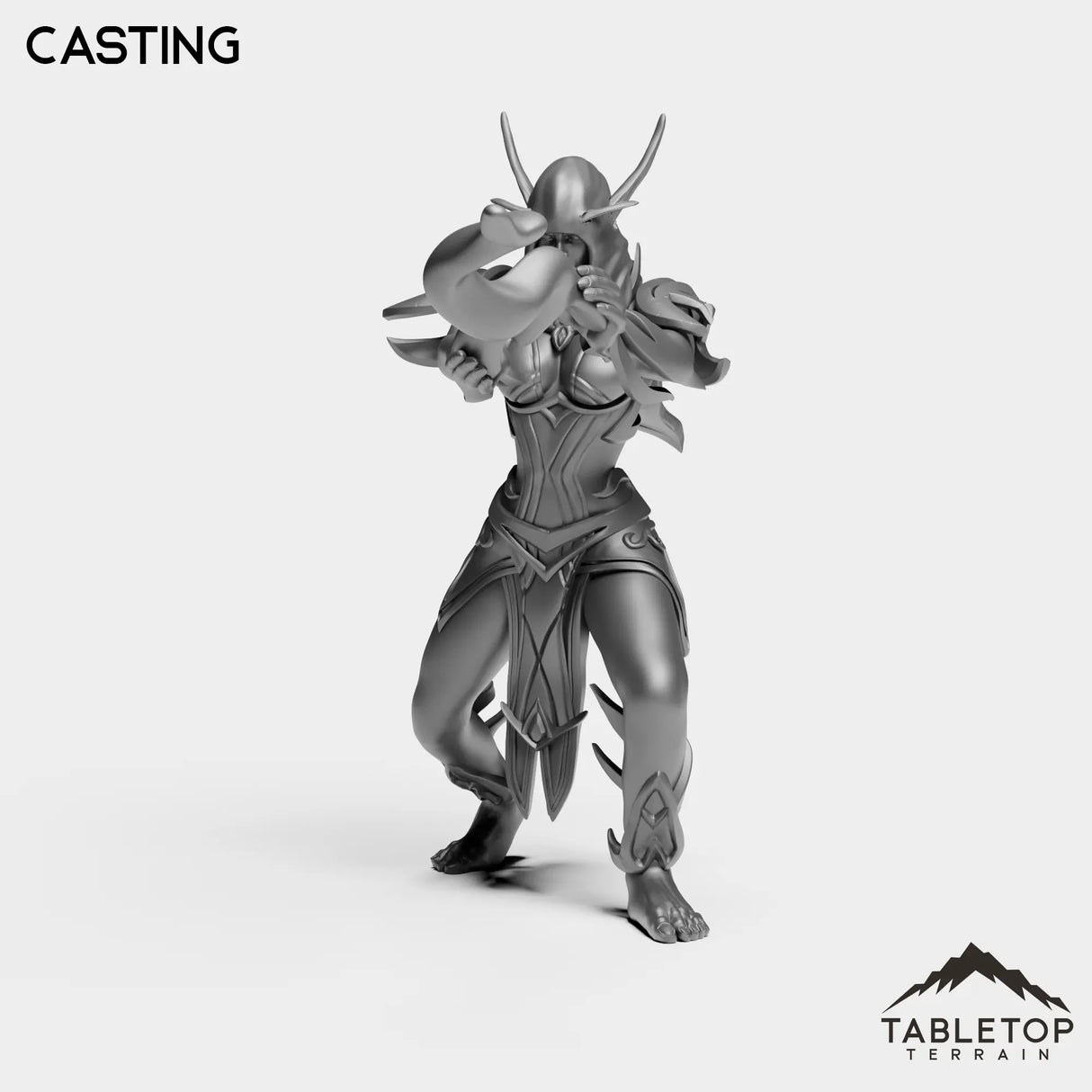 Tabletop Terrain Miniature Darkness First Arcanist Female
