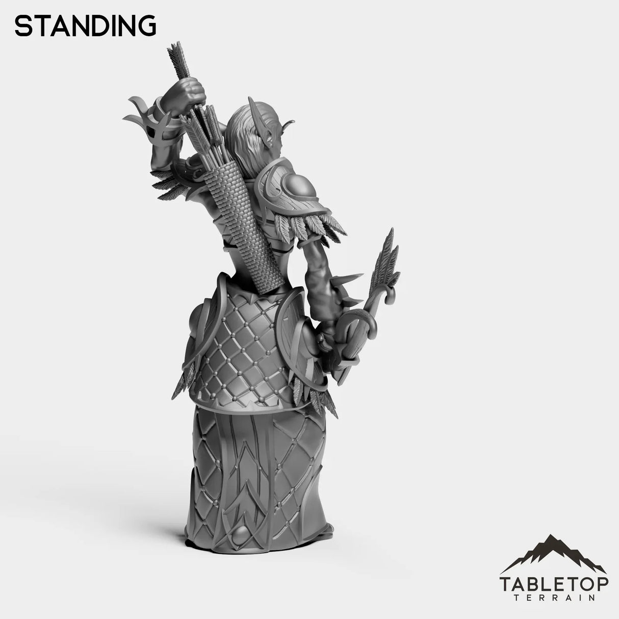 Tabletop Terrain Miniature Darkness Hunter Female