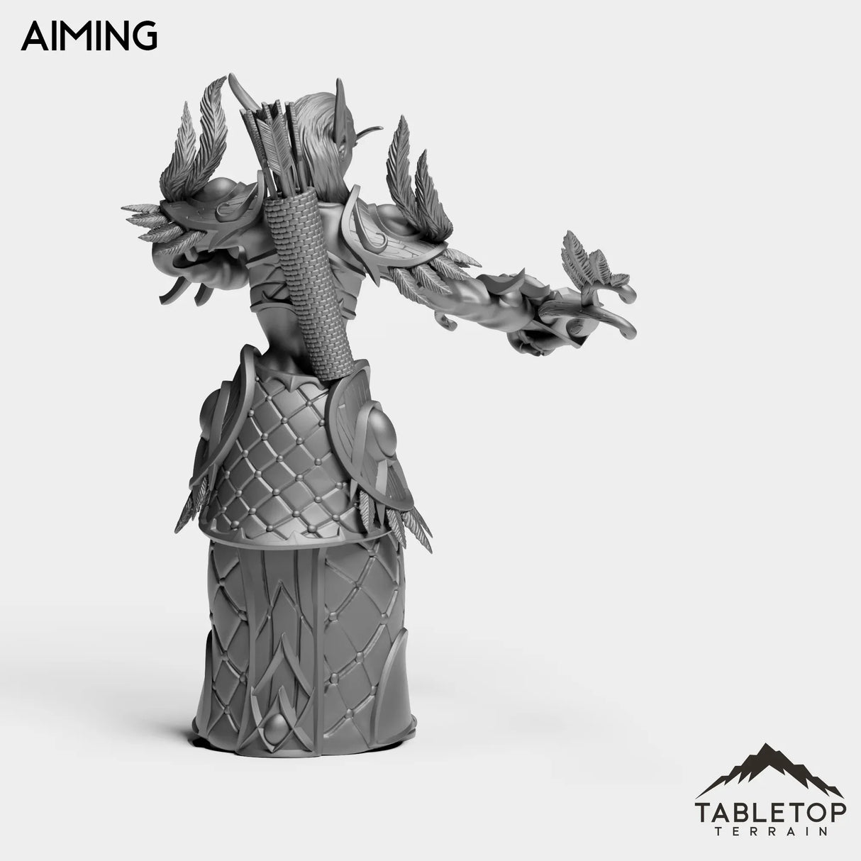Tabletop Terrain Miniature Darkness Hunter Female