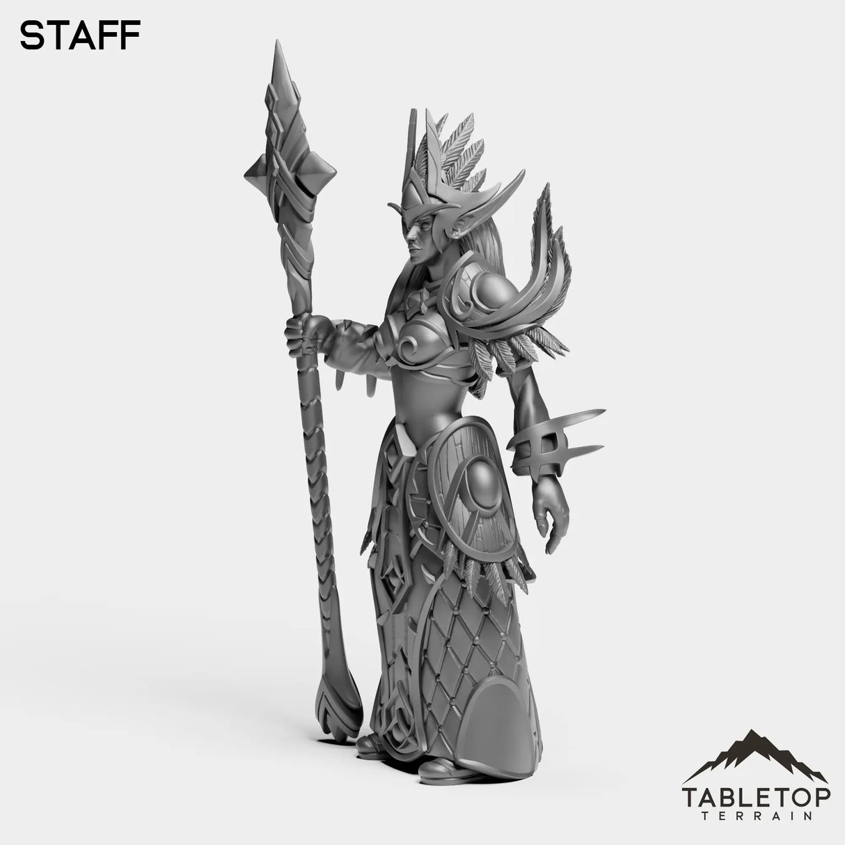 Tabletop Terrain Miniature Darkness Mage Female