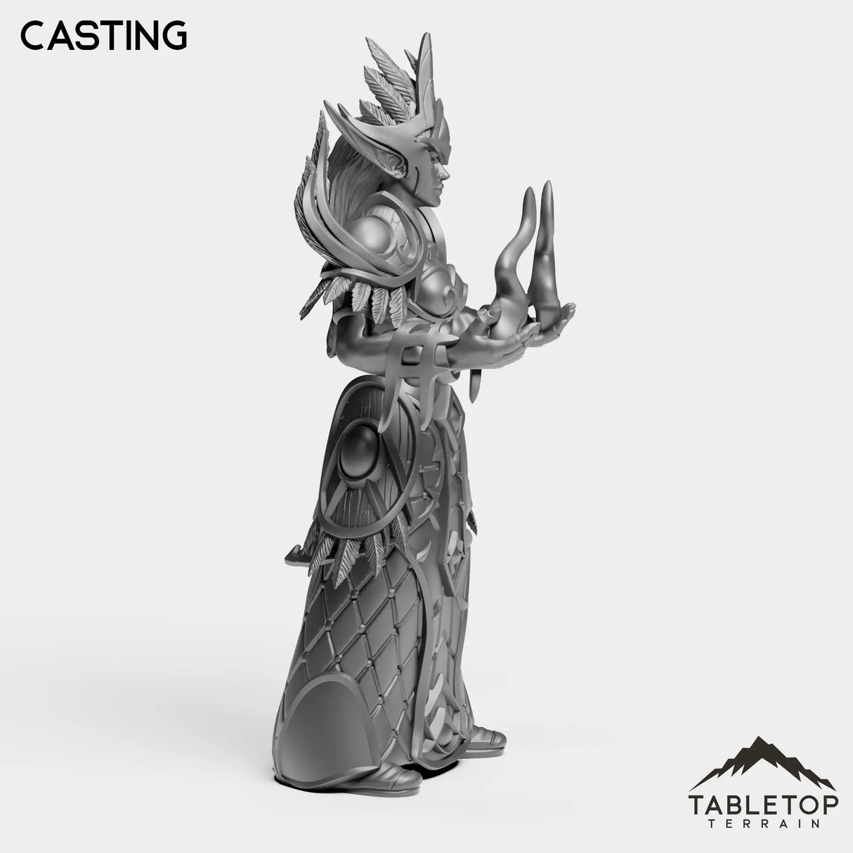 Tabletop Terrain Miniature Darkness Mage Female