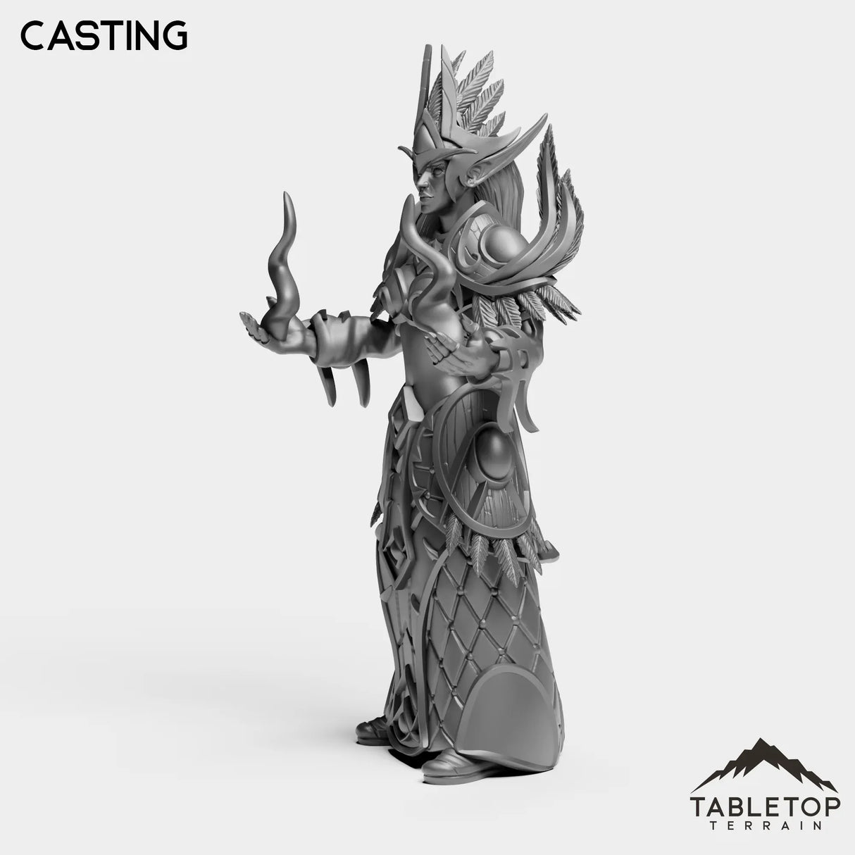 Tabletop Terrain Miniature Darkness Mage Female