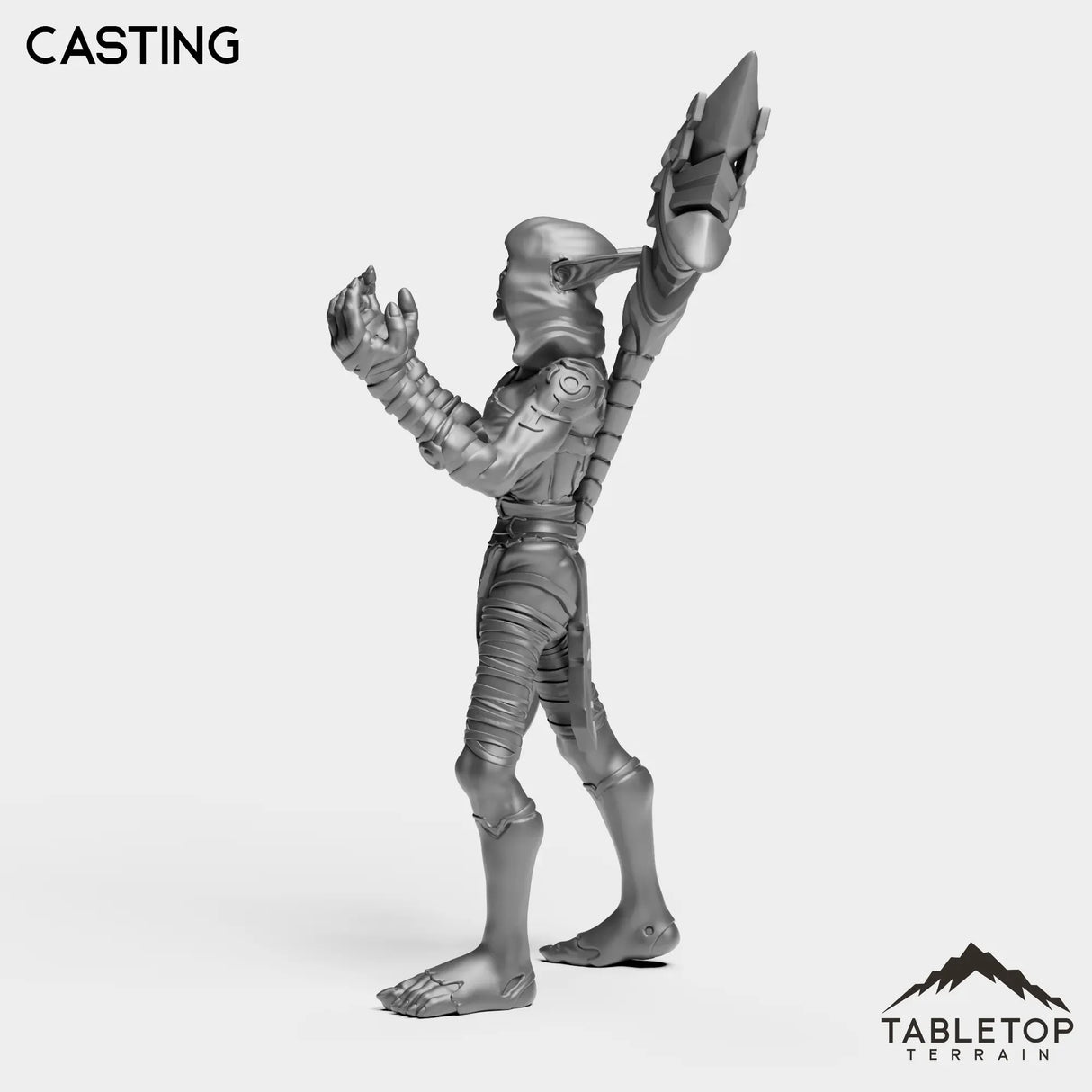 Tabletop Terrain Miniature Darkness Nightfallen First Arcanist Female